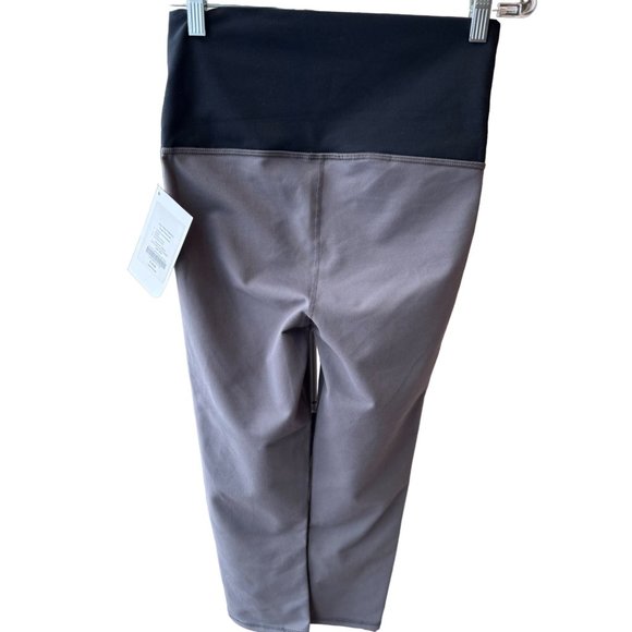 Fabletics Salar Powerhold Fold Over Capri Leggings Gray Size XS 4 NEW NWT - Picture 3 of 10